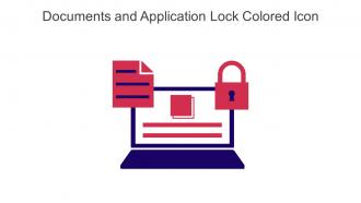 Documents And Application Lock Colored Icon In Powerpoint Pptx Png And Editable Eps Format