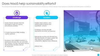 Does Naas Help Sustainability Efforts Naas Service Models Ppt Powerpoint Presentation Ideas Layout Ideas