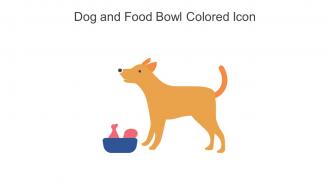 Dog And Food Bowl Colored Icon In Powerpoint Pptx Png And Editable Eps Format