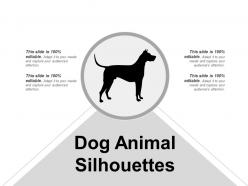 Dog animal silhouettes powerpoint ideas
