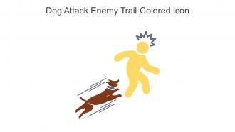 Dog Attack Enemy Trail Colored Icon In Powerpoint Pptx Png And Editable Eps Format