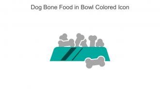 Dog Bone Food In Bowl Colored Icon In Powerpoint Pptx Png And Editable Eps Format
