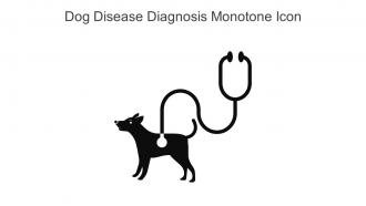 Dog Disease Diagnosis Monotone Icon In Powerpoint Pptx Png And Editable Eps Format