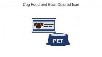Dog Food And Bowl Colored Icon In Powerpoint Pptx Png And Editable Eps Format