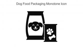 Dog Food Packaging Monotone Icon In Powerpoint Pptx Png And Editable Eps Format