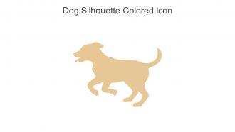 Dog Silhouette Colored Icon In Powerpoint Pptx Png And Editable Eps Format