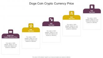 Doge Coin Crypto Currency Price In Powerpoint And Google Slides Cpb