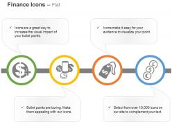 Dollar add mobile banking dollar tag currencies ppt icons graphics