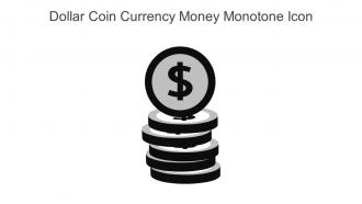 Dollar Coin Currency Money Monotone Icon In Powerpoint Pptx Png And Editable Eps Format
