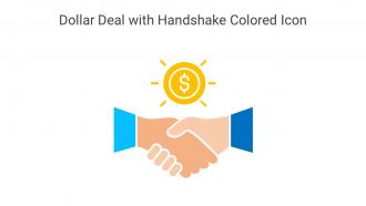 Dollar Deal With Handshake Colored Icon In Powerpoint Pptx Png And Editable Eps Format