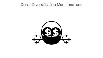 Dollar Diversification Monotone Icon In Powerpoint Pptx Png And Editable Eps Format