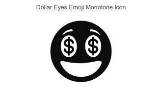 Dollar Eyes Emoji Monotone Icon In Powerpoint Pptx Png And Editable Eps Format