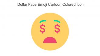 Dollar Face Emoji Cartoon Colored Icon In Powerpoint Pptx Png And Editable Eps Format