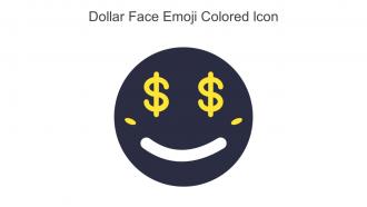 Dollar Face Emoji Colored Icon In Powerpoint Pptx Png And Editable Eps Format