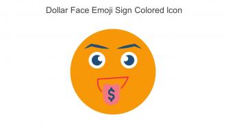 Dollar Face Emoji Sign Colored Icon In Powerpoint Pptx Png And Editable Eps Format