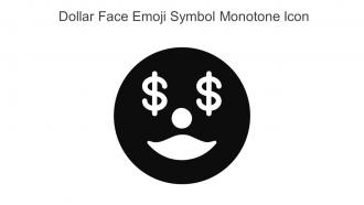 Dollar Face Emoji Symbol Monotone Icon In Powerpoint Pptx Png And Editable Eps Format