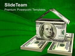 Dollar house business powerpoint templates ppt themes and graphics