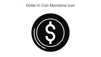 Dollar In Coin Monotone Icon In Powerpoint Pptx Png And Editable Eps Format