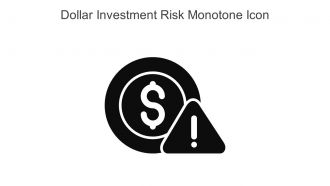 Dollar Investment Risk Monotone Icon In Powerpoint Pptx Png And Editable Eps Format