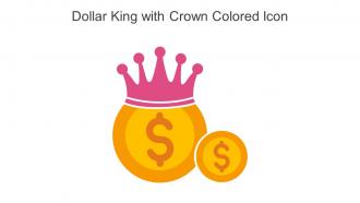 Dollar King With Crown Colored Icon In Powerpoint Pptx Png And Editable Eps Format