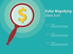 Dollar magnifying glass icon