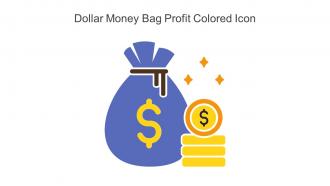 Dollar Money Bag Profit Colored Icon In Powerpoint Pptx Png And Editable Eps Format