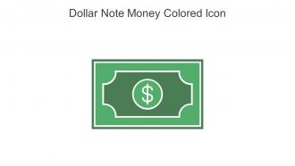 Dollar Note Money Colored Icon In Powerpoint Pptx Png And Editable Eps Format