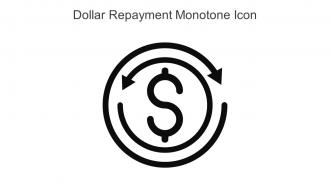 Dollar Repayment Monotone Icon In Powerpoint Pptx Png And Editable Eps Format