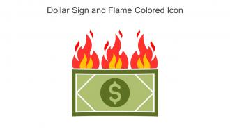 Dollar Sign And Flame Colored Icon In Powerpoint Pptx Png And Editable Eps Format