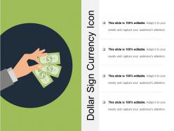 Dollar sign currency icon ppt examples professional