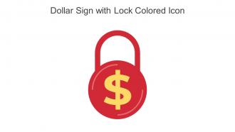Dollar Sign With Lock Colored Icon In Powerpoint Pptx Png And Editable Eps Format