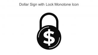 Dollar Sign With Lock Monotone Icon In Powerpoint Pptx Png And Editable Eps Format