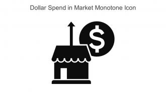 Dollar Spend In Market Monotone Icon In Powerpoint Pptx Png And Editable Eps Format