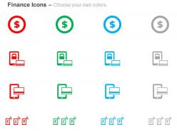 Dollar symbol locked mobile banking euro yen pound symbols on mobile ppt icons graphics