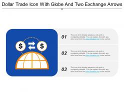Dollar Trade Icon With Globe And Two Exchange Arrows