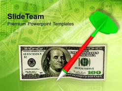 Dollar with dart success target powerpoint templates ppt themes and graphics 0113