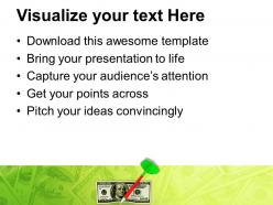 Dollar with dart success target powerpoint templates ppt themes and graphics 0113
