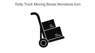 Dolly Truck Moving Boxes Monotone Icon In Powerpoint Pptx Png And Editable Eps Format