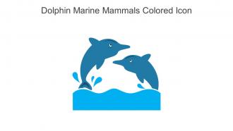 Dolphin Marine Mammals Colored Icon In Powerpoint Pptx Png And Editable Eps Format