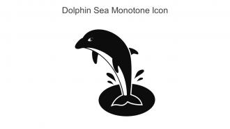 Dolphin Sea Monotone Icon In Powerpoint Pptx Png And Editable Eps Format