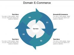 Domain e commerce ppt powerpoint presentation outline graphics cpb