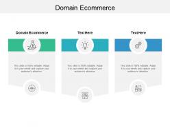 Domain ecommerce ppt powerpoint presentation inspiration deck cpb
