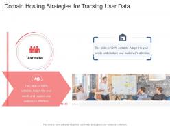 Domain hosting strategies for tracking user data infographic template