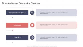 Domain Name Generator Checker In Powerpoint And Google Slides Cpb