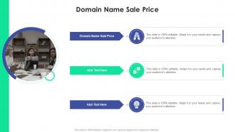 Domain Name Sale Price In Powerpoint And Google Slides Cpb