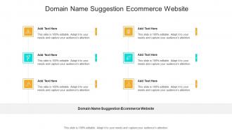 Domain Name Suggestion Ecommerce Website In Powerpoint And Google Slides Cpb