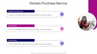 Domain Purchase Service In Powerpoint And Google Slides Cpb