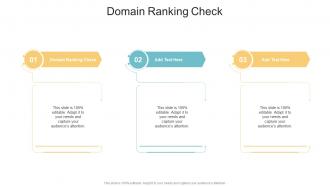Domain Ranking Check In Powerpoint And Google Slides Cpb
