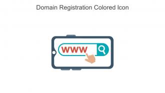 Domain Registration Colored Icon In Powerpoint Pptx Png And Editable Eps Format