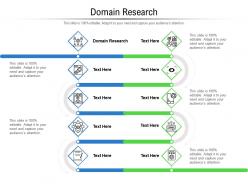 Domain research ppt powerpoint presentation outline template cpb